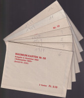 LIECHTENSTEIN 1979 Mi-Nr. 723-740 MK/MC 6-12 Kompletter Jahrgang 1979 - Cartoline Maximum