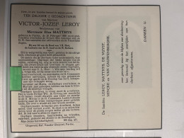 Devotie DP - Overlijden Victor Leroy Wwe Matthys - Parike 1900 - 1954 - Obituary Notices