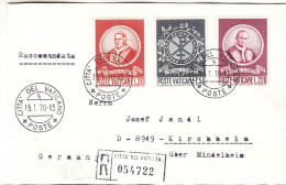 Vatican - Lettre Recom De 1970 - Oblit Citta Del Vaticano - Exp Vers Kirchheim - - Covers & Documents