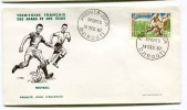 AFARS Et ISSAS - Enveloppe Premier Jour - N° 334 - Sport Football Du18 Décembre 1967 - Cartas & Documentos