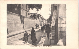 FR66 PERPIGNAN - Brun - Rue Saint Martin - Animée - Belle - Perpignan