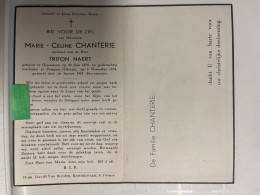 Devotie DP - Overlijden Marie Chanterie Wwe Naert - Grammene 1878 - Petegem-Deinze 1954 - Décès