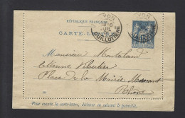 LETTRE FRANCE SAGE N° 90 LYON 1901 - 1877-1920: Période Semi Moderne