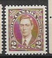 Canada Mnh ** Original Gum 1937 - Ungebraucht