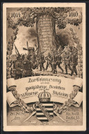 Künstler-AK Erinnerung An Das Zweijährige Bestehen Der 53. Reserve Division, Res. Inf.-Reg. 241 & 242, Res. Jäg. 25  - Regimientos