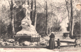 FR66 PERPIGNAN - Brun - Fontaine Monumentale De J-B Belloc - Catalane - Animée - Perpignan