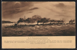 AK S.M. Torpedobootdivision Mit Den Torpedobooten S 115, S 117, S 119  - Guerre