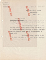 Fixe Bandol Var Période WW2 26 Mars 1940 Courrier Abbé Euzière Curé Bandol Location Du Presbytère - Documents Historiques