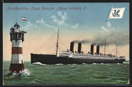 AK Norddeutscher Lloyd Dampfer Kaiser Wilhelm II  - Steamers