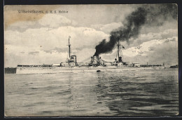 AK Kriegsschiff S. M. S. Moltke Liegt Ruhig Im Wasser  - Guerra