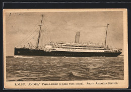 AK R. M. S. P. Andes In Fahrt  - Dampfer