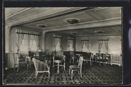 AK Dampfer Westphalia Der Hamburg-Amerika Linie, Damensalon 1. Klasse  - Passagiersschepen