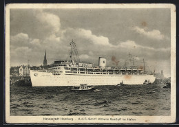 AK Hamburg, K.d.F. Schiff Wilhelm Gustloff Im Hafen  - Passagiersschepen