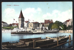 AK Lindau I. Bodensee, Dampfer Kaiserin Maria Theresia Im Hafen  - Autres & Non Classés