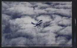 AK Flugzeug über Feindlichem Gebiet In 2800 M Höhe, Über Den Wolken  - 1914-1918: 1st War