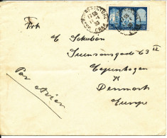 France Algeria Cover Sent Air Mail To Denmark 11-1-1930 Single Franked Bended Cover - Storia Postale