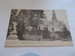 PAU ( 64 Pyrenees Atlantiques )  LE PALAIS D HIVER ET LA STATUE DE D ARTAGNAN  ANIMEES  1917 - Pau