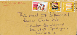 Ghana Cover Sent Air Mail To Denmark 31-3-1983 - Ghana (1957-...)