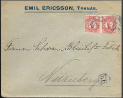 Sweden Tranas Commercial Cover To Germany 1913 - Storia Postale