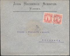 Sweden Vassen Commercial Cover To Germany 1913. Wassen - Lettres & Documents