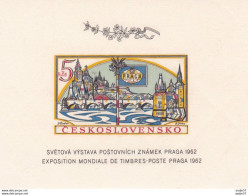 CZECHOSLOVAKIA 1962 PRAGA 1962 Philatelic Exhibition Imperforate Block . Michel Block 18B MNH** - Nuevos