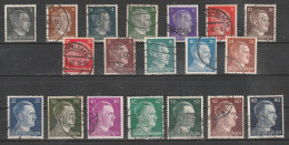 1941 - Adolf Hitler Mi No 781/798 - Used Stamps