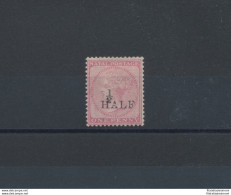 1877 NATAL, SG. 85 - ½ D. On 1 D. Rose , MH* - Altri & Non Classificati