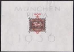 Deutsches Reich 1937 - Mi.Nr. Block 10 -  Ungebraucht Mit Gummi Und Falzspuren Auf Dem Blockrand MH - Blokken