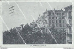 T682 Cartolina  San Remo Hotel Royal 1921 Provincia Di Imperia - Bergamo