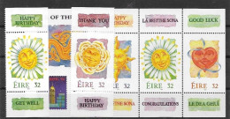 Ireland Mnh ** Complete Set 5 Different Stamps  (from Booklet) 9.6 Euros 1994 - Ongebruikt