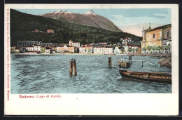 Cartolina Maderno, Lago Di Garda, Blick Vom See Auf Den Ort  - Autres & Non Classés