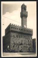 Cartolina Firenze, Strassenpartie Mit Altem Palast  - Firenze (Florence)