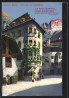 Artista-Cartolina Bozen, Gasthaus Batzenhäusl, Artista-Dichter-Heim  - Bolzano