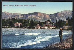 Cartolina Bellagio, Lago Di Como, Villa Melzi E Loppia Di Bellagio  - Como