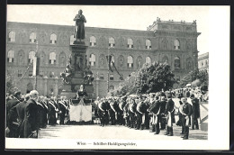 AK Wien, Schiller-Huldigungsfeier Am Denkmal  - Other & Unclassified