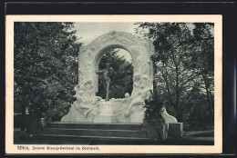 AK Deutscher Schulverein NR 1433: Wien, Johann Strauss-Denkmal Im Stadtpark  - War 1914-18