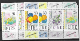 Ireland Mnh ** Complete Set 6 Different Stamps  (from Booklet) 15 Euros 1990 - Ongebruikt