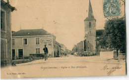 88 - Greux - Domrémy : Eglise Et Rue Principale - Domremy La Pucelle