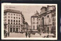 AK Wien, Passanten Auf Dem Michaelerplatz  - Autres & Non Classés