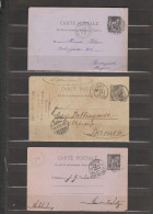 Lot D'entiers Postaux Type Sage Différents  à Destination De L'étranger - Lots Et Collections : Entiers Et PAP