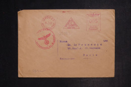 ALLEMAGNE - Enveloppe Commerciale De Leipzig Pour Paris En 1943 , Affranchissement Mécanique - L 152848 - Covers & Documents