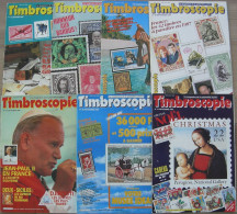 REVUE TIMBROSCOPIE Année 1986 (n° 21, 23, 27 à 31). - French (from 1941)