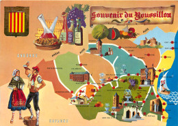 CARTE TOURISTIQUE LE ROUSSILLON  - Cartes Géographiques