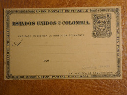 G24 COLOMBIA   CARTE ENTIER ENV.  1900 NON VOYAGEE++ - Kolumbien