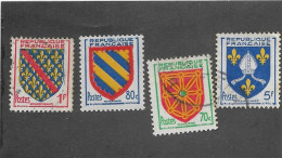 FRANCE 1954 -  N°YT 1000-1001**-1002-1005 - Used Stamps