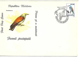 Moldova - First Day Cover FDC 1993 :  European Roller  -  Coracias Garrulus - Otros & Sin Clasificación