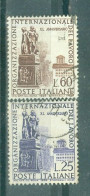 ITALIE - N°798 Et 799 Obliéré - 40°anniversaire De L'Organisation Internationale Du Travail. - IAO