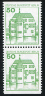 615 BuS 50 Pf, Neue Fluoreszenz, C/D-Paar ** - Unused Stamps