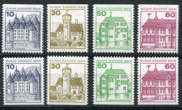 532ff BuS 8 C/D-Werte, Neue Fluoreszenz, 10/30/50/60, Satz ** - Unused Stamps