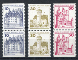 532/534/536 BuS, Alte Fluoreszenz, 3 C/D-Paare, Satz ** - Unused Stamps